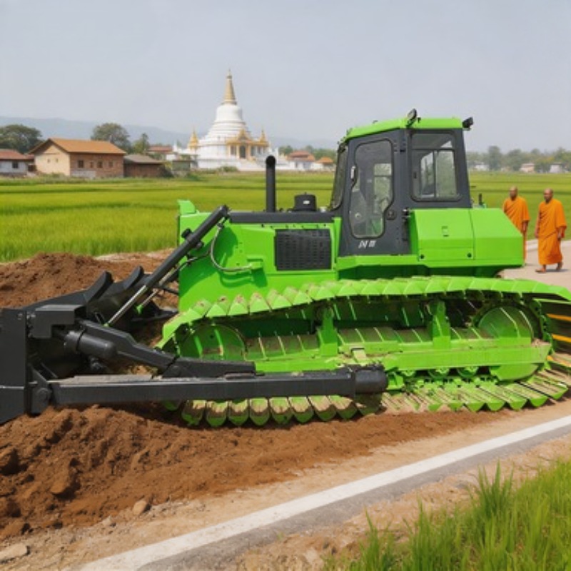 Heavy Equipment Working - รถดันดินตีนตะขาบ SEM818F กำลัง 180 แรงม้า เครื่องจักรดันดินสำหรับงานก่อสร้างถนนและงานเคลื่อนย้ายดินหนัก