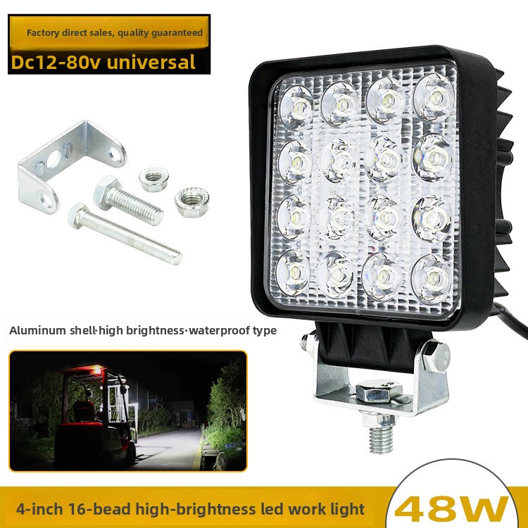 Heavy Equipment Working - ไฟทำงาน LED 48W 16LED ขนาด 4