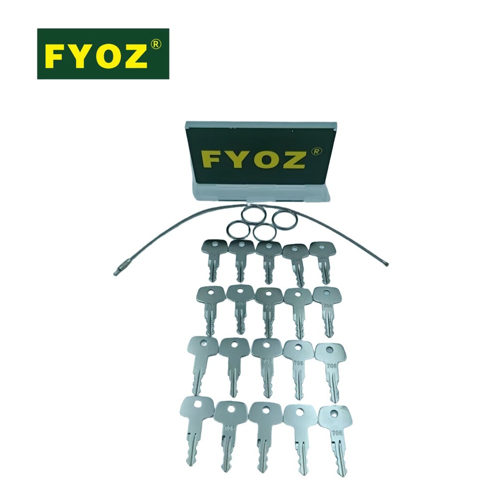 Heavy Equipment Key Set - ชุดกุญแจ 706 จำนวน 20 ชิ้น สำหรับฝาถังน้ำมันของเครื่องจักรกลหนัก