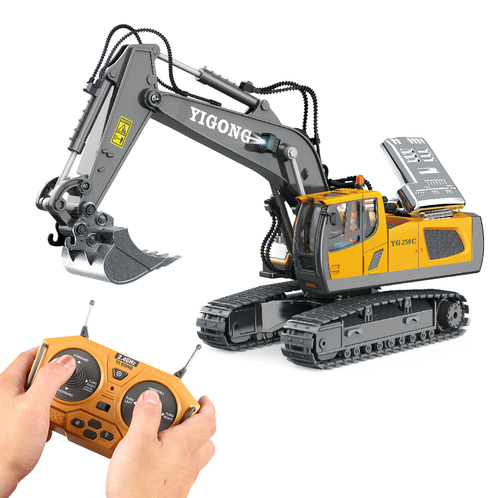 Heavy Equipment Games - 1:20ขุด RC 2.4G การควบคุมระยะไกลยานพาหนะวิศวกรรมรถตีนตะขาบรถ mobil RC