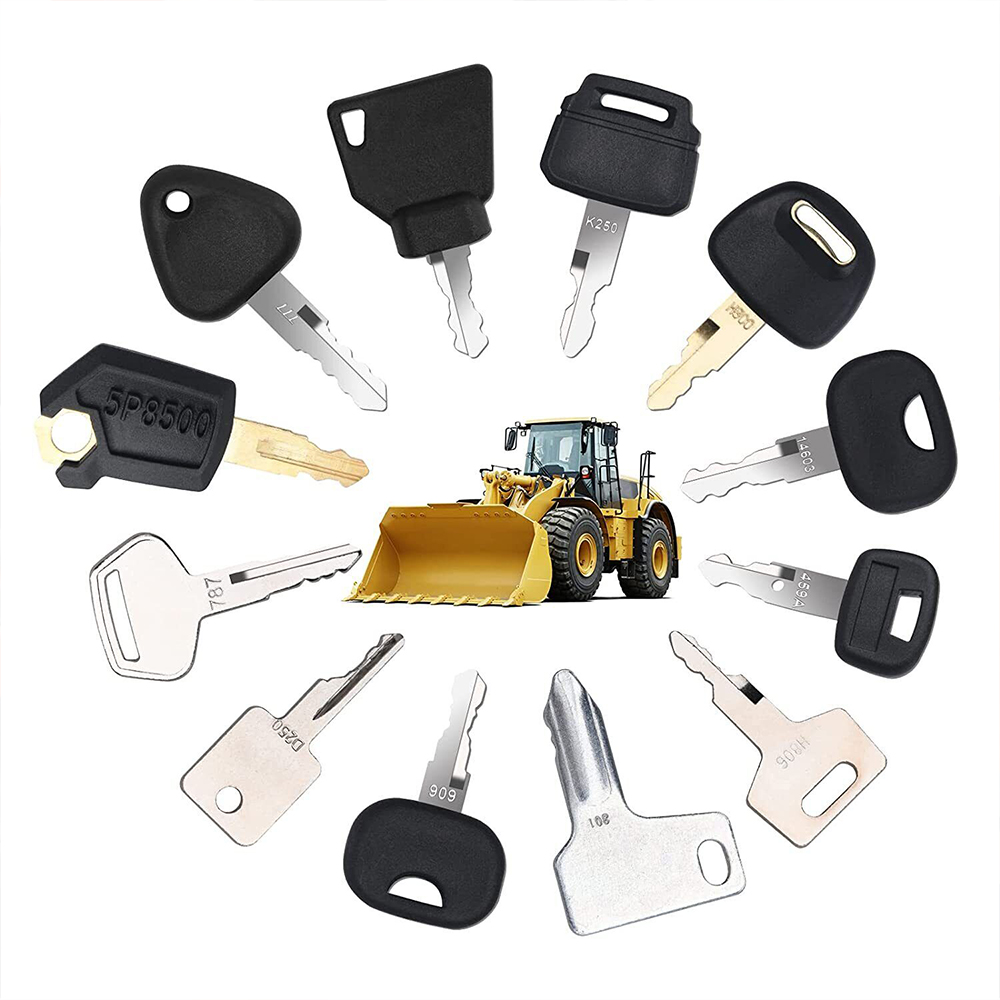 Heavy Equipment Key Set - 12 ชิ้น Heavy อุปกรณ์ก่อสร้างชุดกุญแจเครื่องจักร Key สําหรับการเกษตร