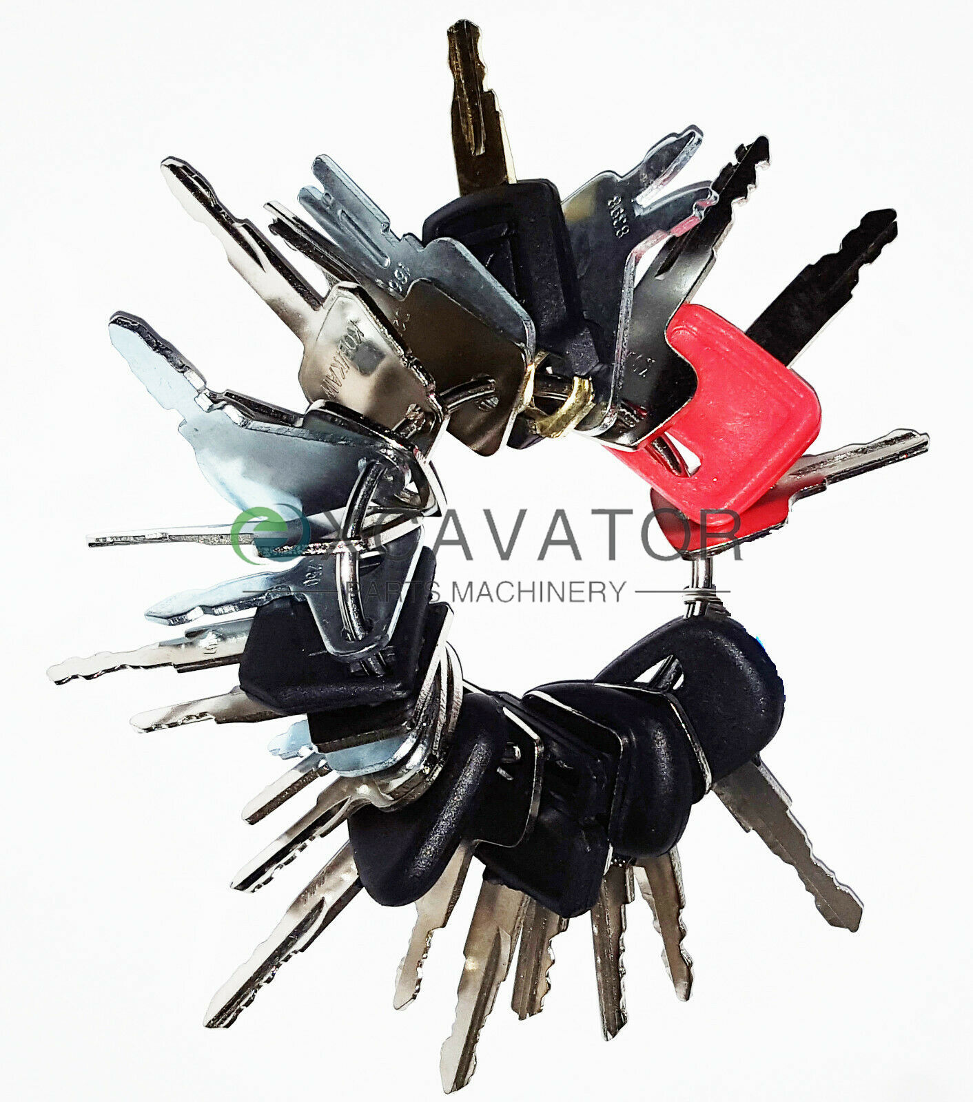 Heavy Equipment Key Set - ชุดกุญแจสตาร์ทเครื่องจักรกลหนัก 23 ดอก สำหรับ BOBCAT Kobelco