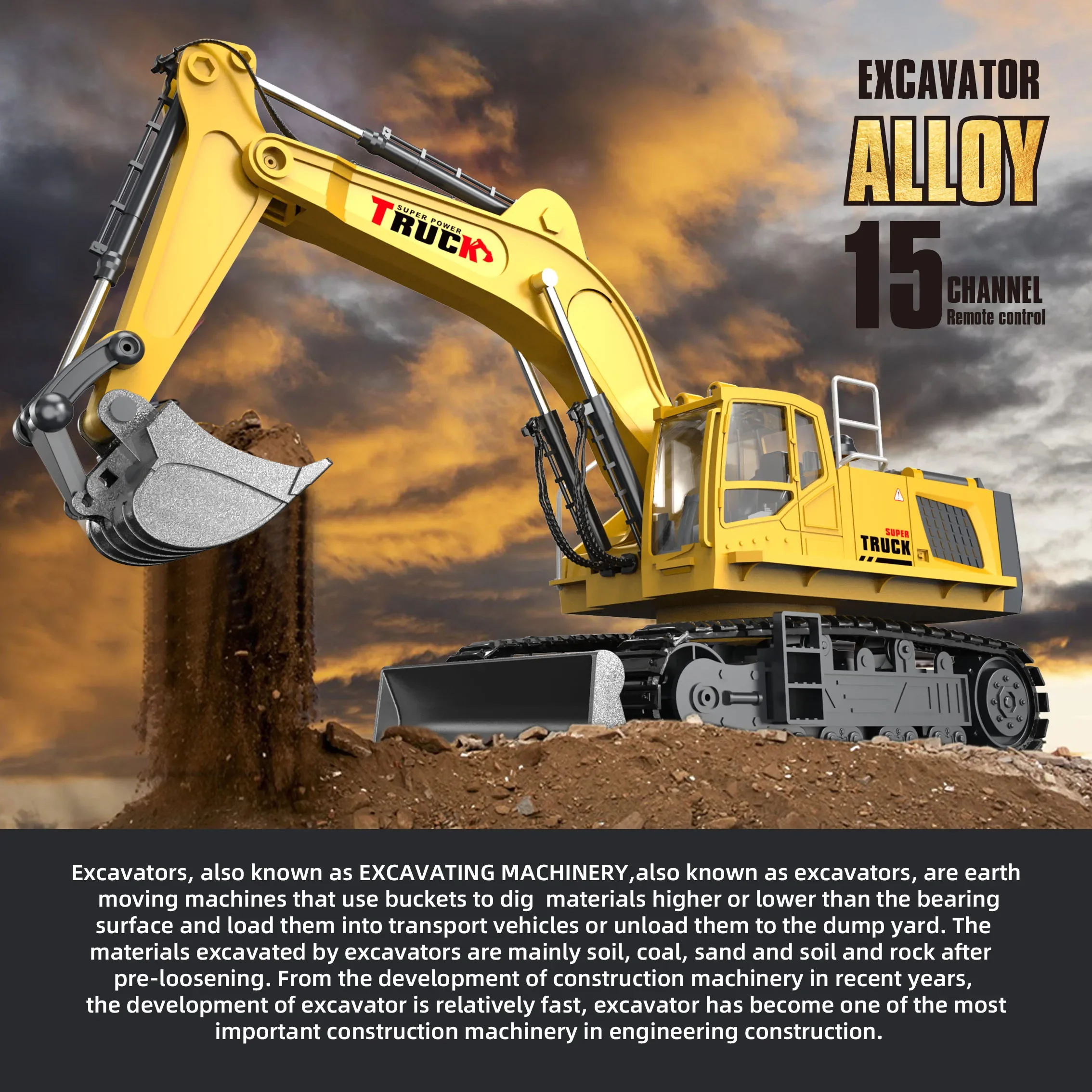รถขุด RC รถบรรทุก รถดั๊มพ์ รถพ - Heavy Equipment Games บทวิจารณ์และราคา
