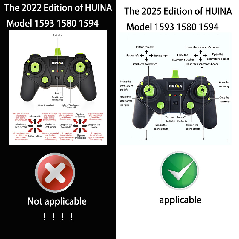 รถขุดบังคับวิทยุ Huina 1593 รุ - Heavy Equipment Games บทวิจารณ์และราคา