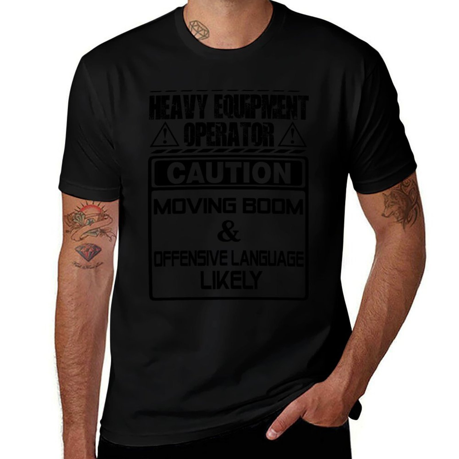 เสื้อยืดลายกราฟิกเวกเตอร์สำหรั - Heavy Equipment Vector บทวิจารณ์และราคา