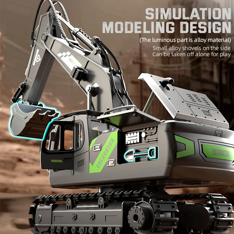เด็ก 2.4 Ghz 1:20 Rc Excavator - Heavy Equipment Games บทวิจารณ์และราคา