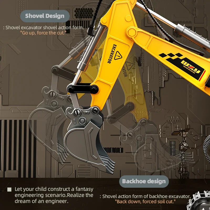 เด็ก 2.4 Ghz 1:20 Rc Excavator - Heavy Equipment Games บทวิจารณ์และราคา